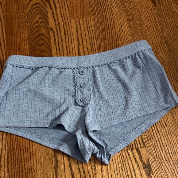 Edikted Other - Edikted Blue Button-Front Pajama Shorts